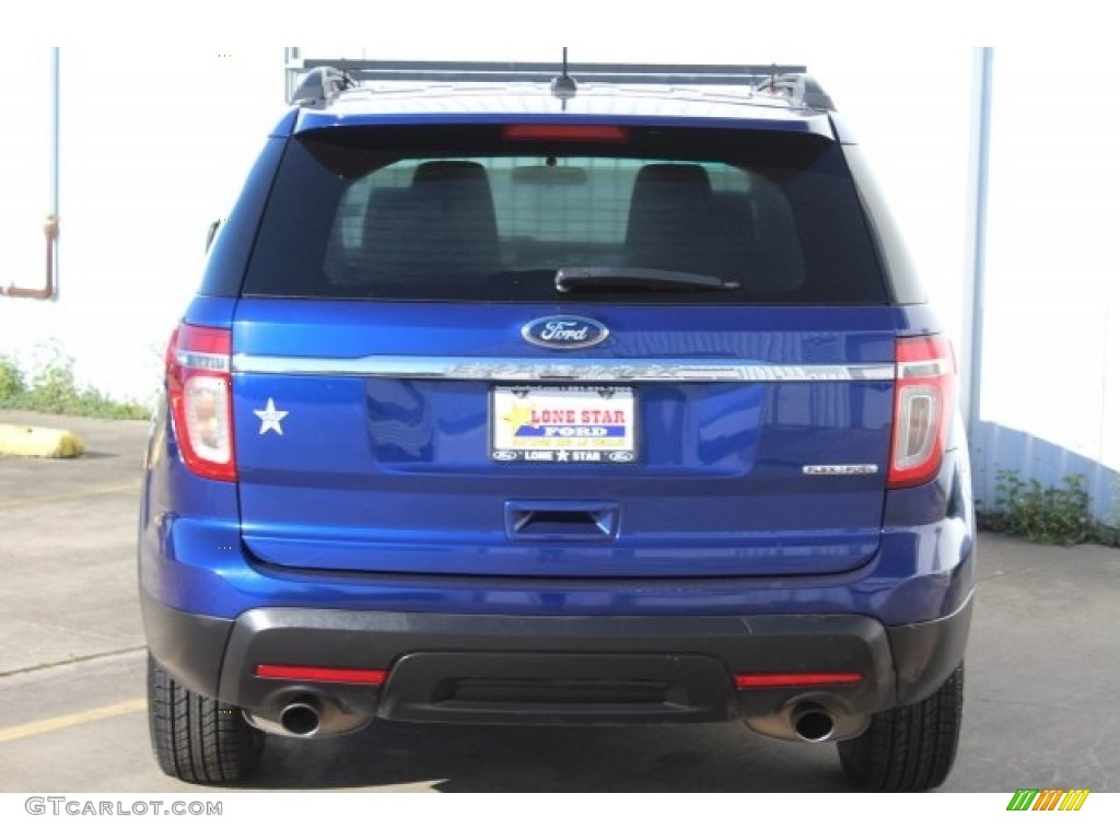 2013 Explorer FWD - Deep Impact Blue Metallic / Medium Light Stone photo #8