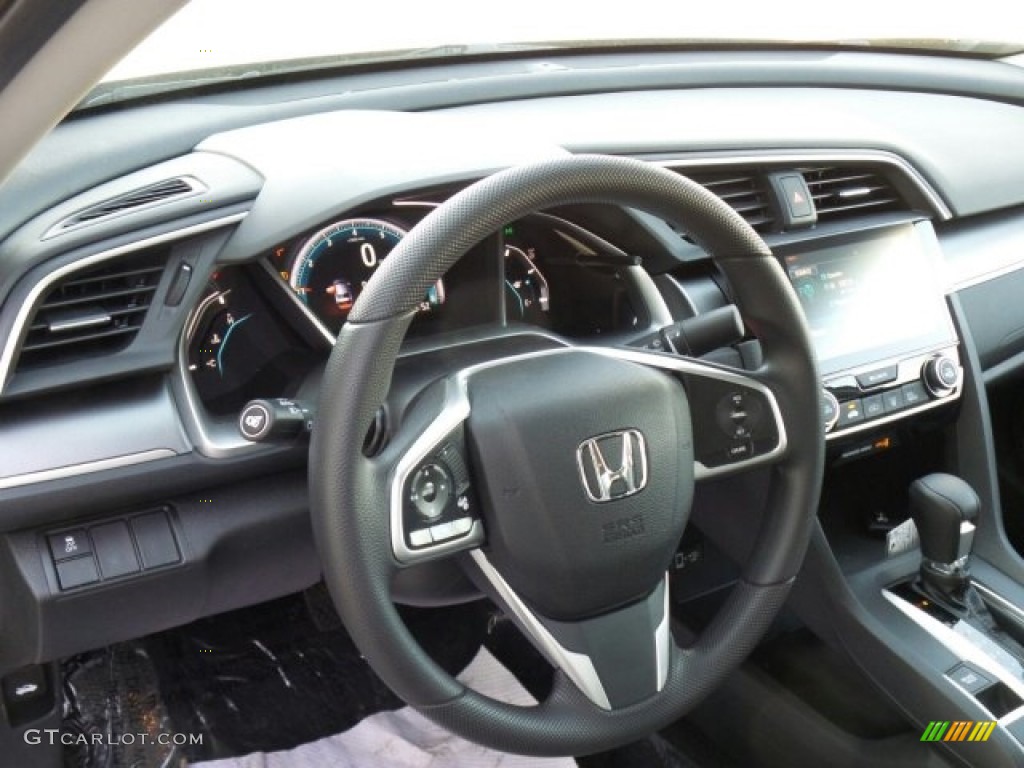 2017 Civic EX Sedan - Modern Steel Metallic / Gray photo #9