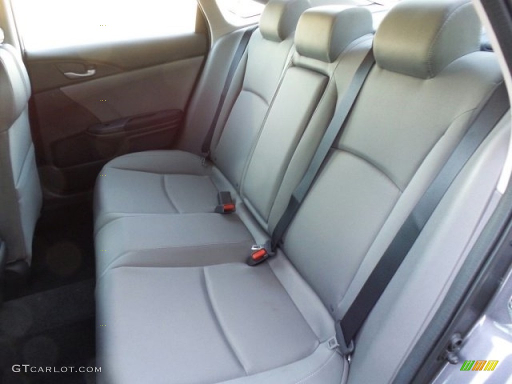 2017 Civic EX Sedan - Modern Steel Metallic / Gray photo #11