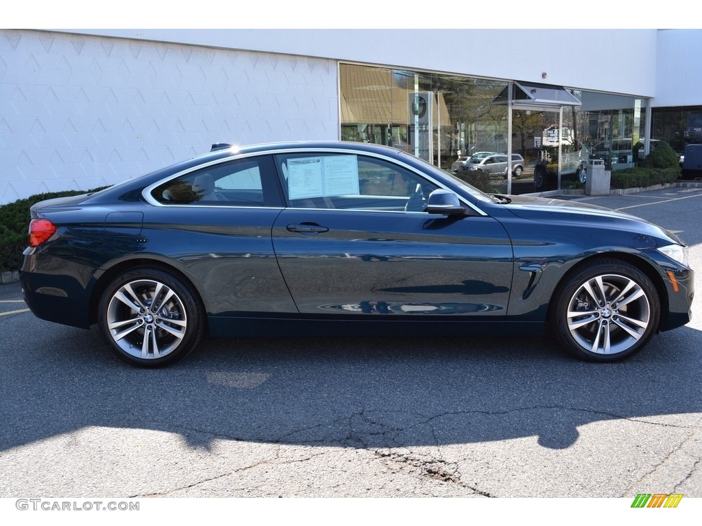 2017 4 Series 430i xDrive Coupe - Midnight Blue Metallic / Saddle Brown photo #2