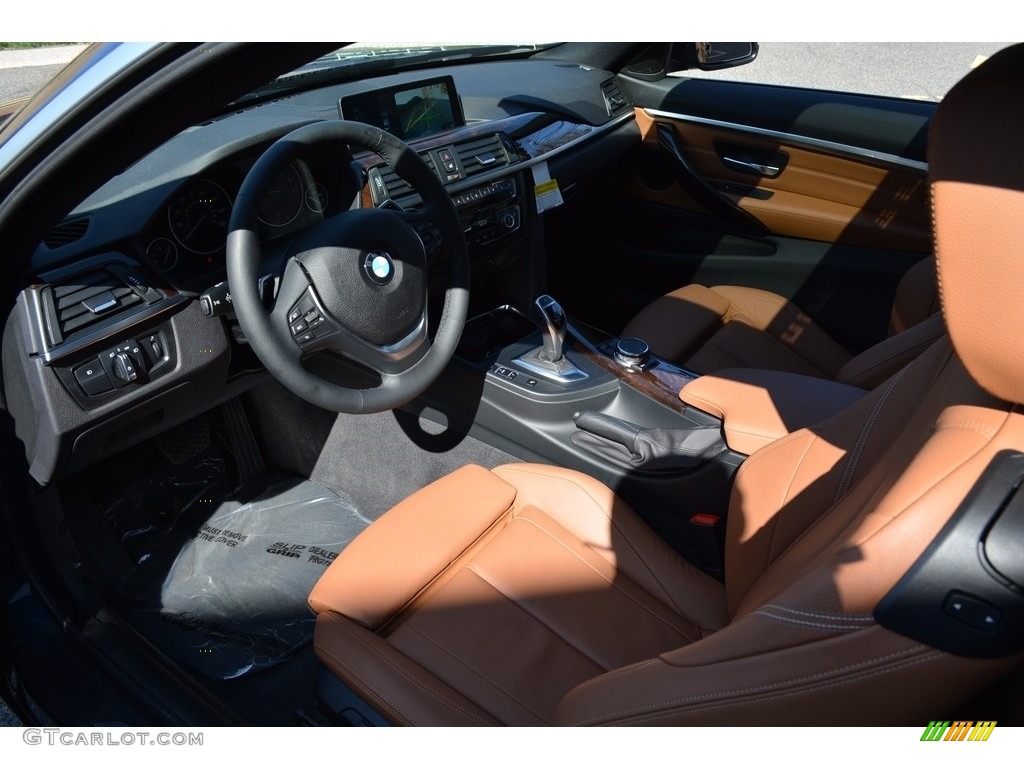 2017 4 Series 430i xDrive Coupe - Midnight Blue Metallic / Saddle Brown photo #10