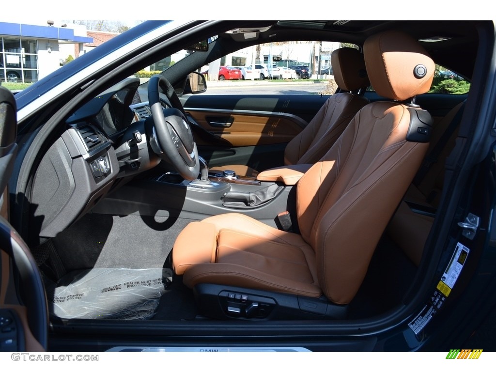 2017 4 Series 430i xDrive Coupe - Midnight Blue Metallic / Saddle Brown photo #11