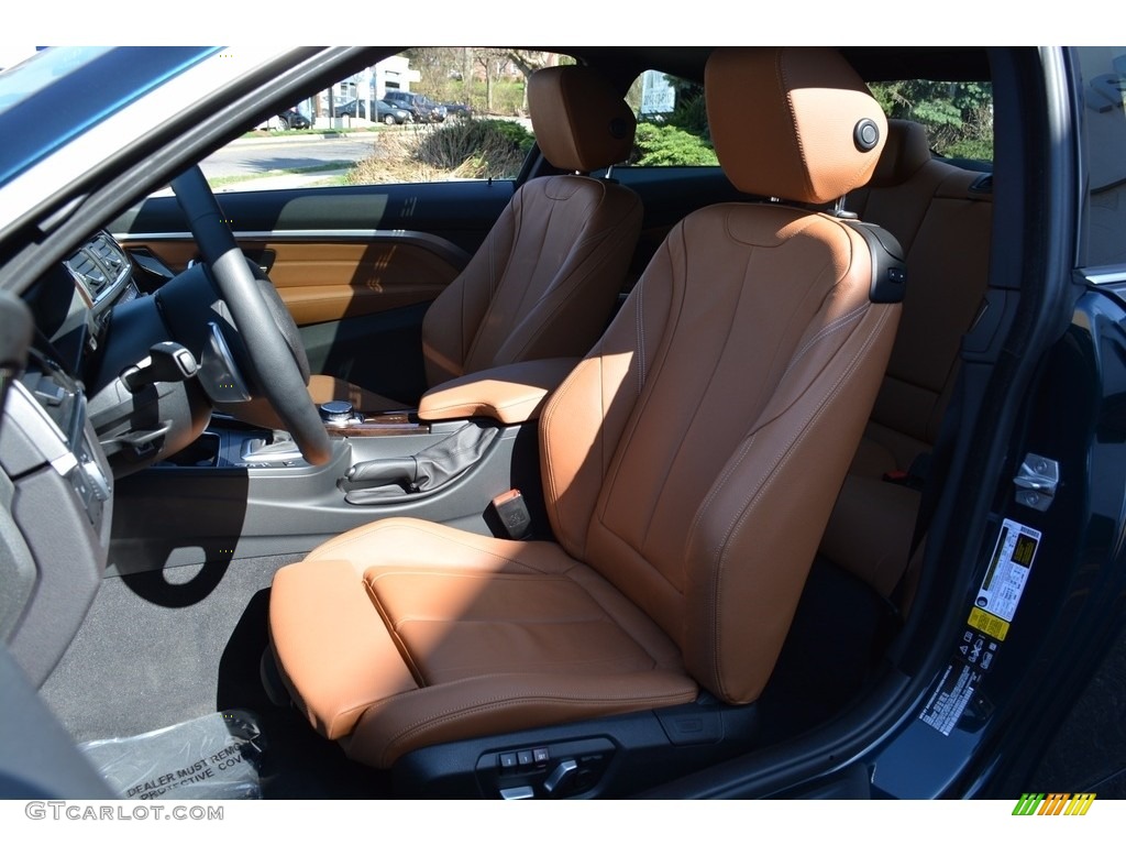2017 4 Series 430i xDrive Coupe - Midnight Blue Metallic / Saddle Brown photo #13