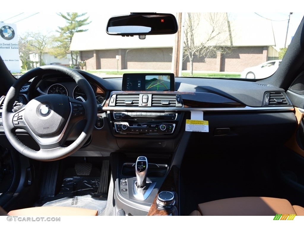 2017 4 Series 430i xDrive Coupe - Midnight Blue Metallic / Saddle Brown photo #15