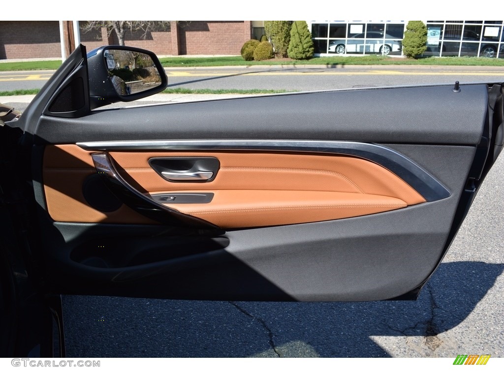 2017 4 Series 430i xDrive Coupe - Midnight Blue Metallic / Saddle Brown photo #24