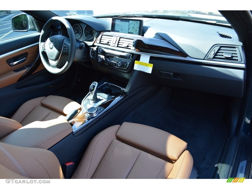 2017 4 Series 430i xDrive Coupe - Midnight Blue Metallic / Saddle Brown photo #26