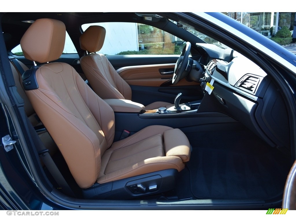 2017 4 Series 430i xDrive Coupe - Midnight Blue Metallic / Saddle Brown photo #27
