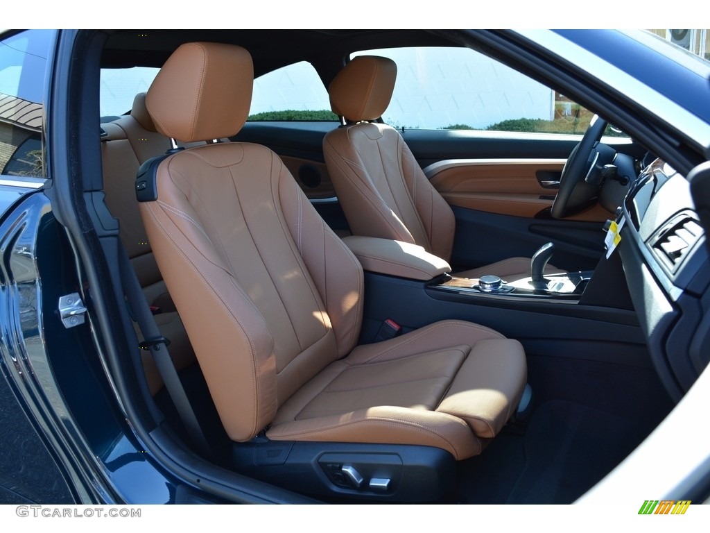 2017 4 Series 430i xDrive Coupe - Midnight Blue Metallic / Saddle Brown photo #28