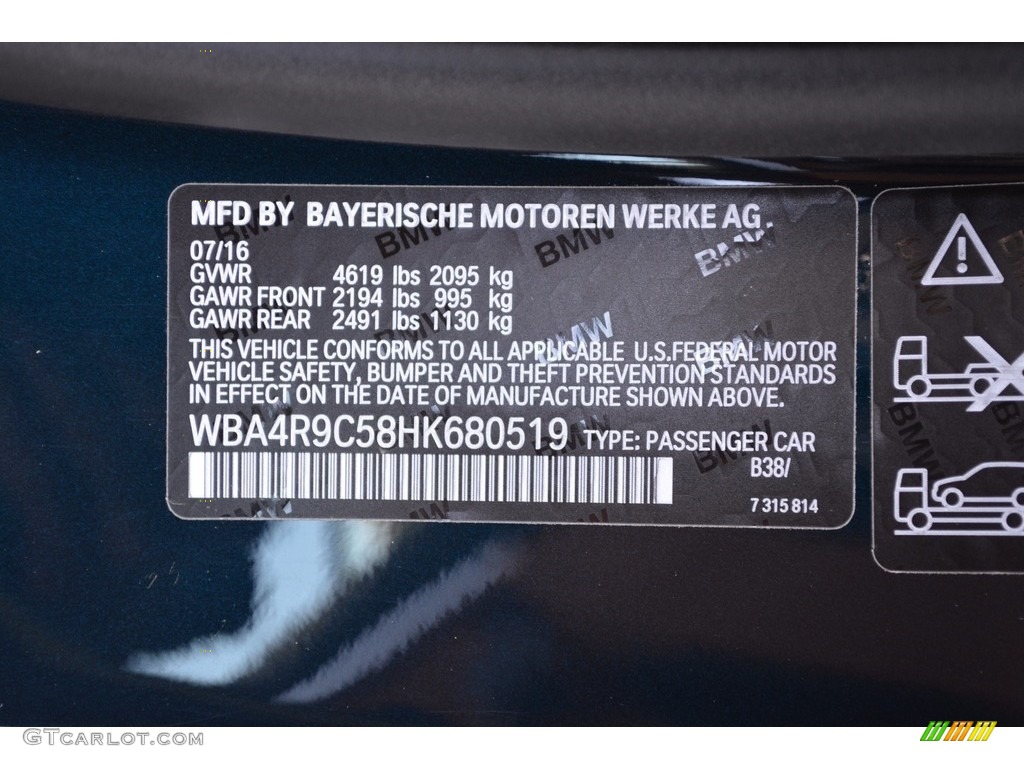 2017 4 Series 430i xDrive Coupe - Midnight Blue Metallic / Saddle Brown photo #33