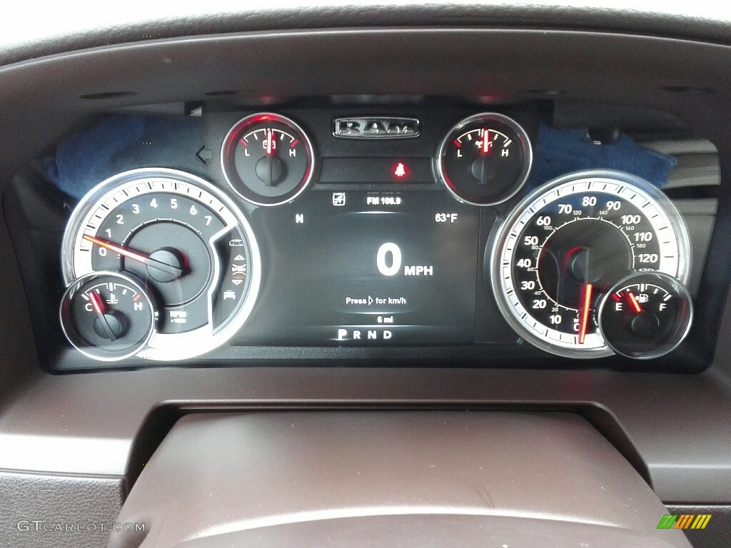 2017 Ram 1500 Laramie Crew Cab 4x4 Gauges Photo #119980537