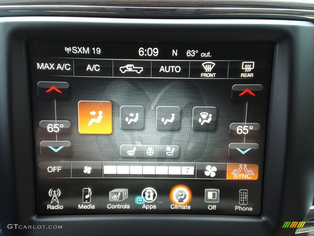 2017 Ram 1500 Laramie Crew Cab 4x4 Controls Photo #119980588