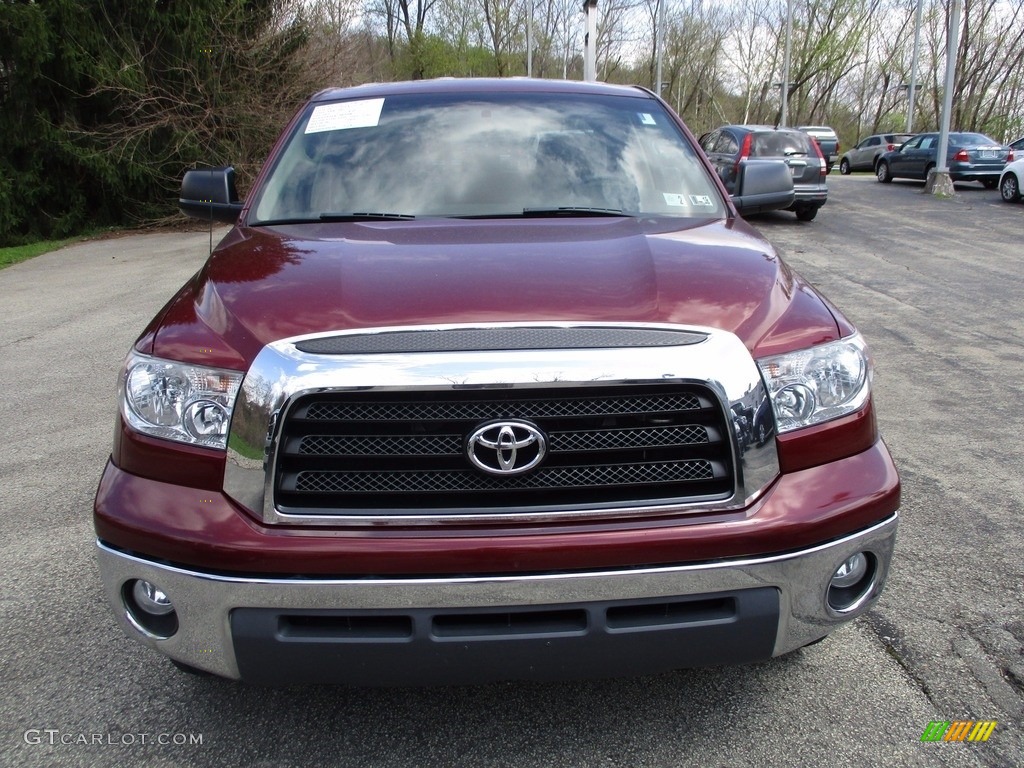 2008 Tundra SR5 Double Cab 4x4 - Salsa Red Pearl / Beige photo #2