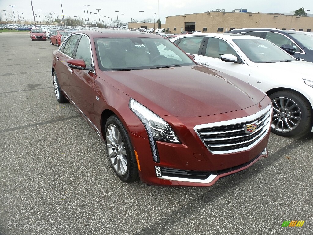 2017 CT6 3.6 Premium Luxury AWD Sedan - Red Passion Tintcoat / Light Platinum/Jet Black photo #1