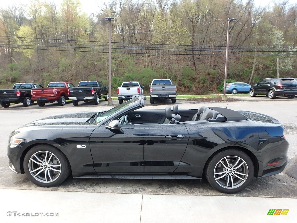 2016 Mustang GT Premium Convertible - Shadow Black / Ebony photo #5