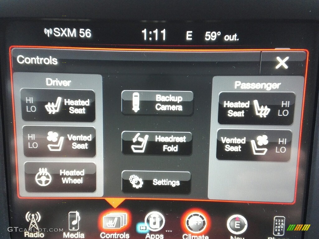 2017 Dodge Durango R/T AWD Controls Photo #119982307