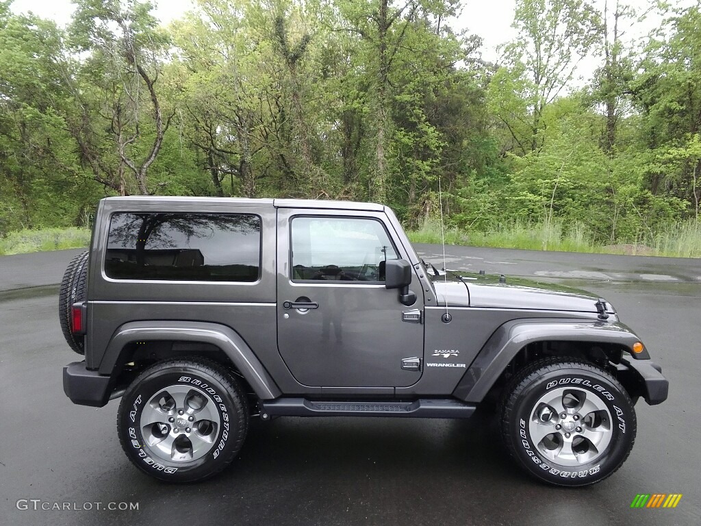 2017 Wrangler Sahara 4x4 - Granite Crystal Metallic / Black/Dark Saddle photo #5