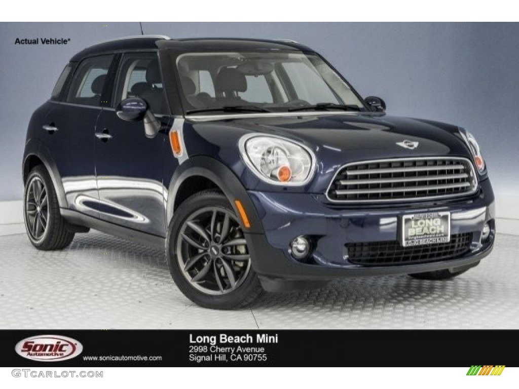 2014 Cooper Countryman - Cosmic Blue Metallic / Carbon Black photo #1