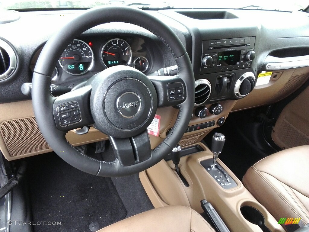 2017 Wrangler Sahara 4x4 - Granite Crystal Metallic / Black/Dark Saddle photo #22