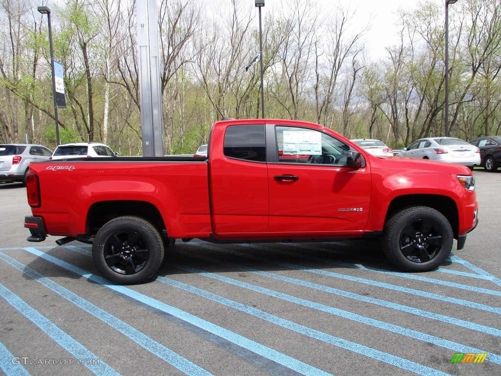 2017 Colorado LT Extended Cab 4x4 - Red Hot / Jet Black photo #8