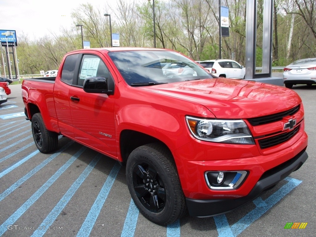 2017 Colorado LT Extended Cab 4x4 - Red Hot / Jet Black photo #9