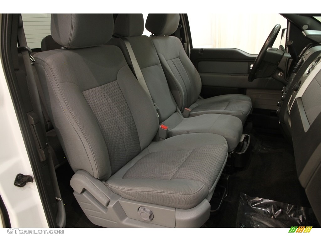 2014 F150 XLT SuperCab 4x4 - Oxford White / Steel Grey photo #14