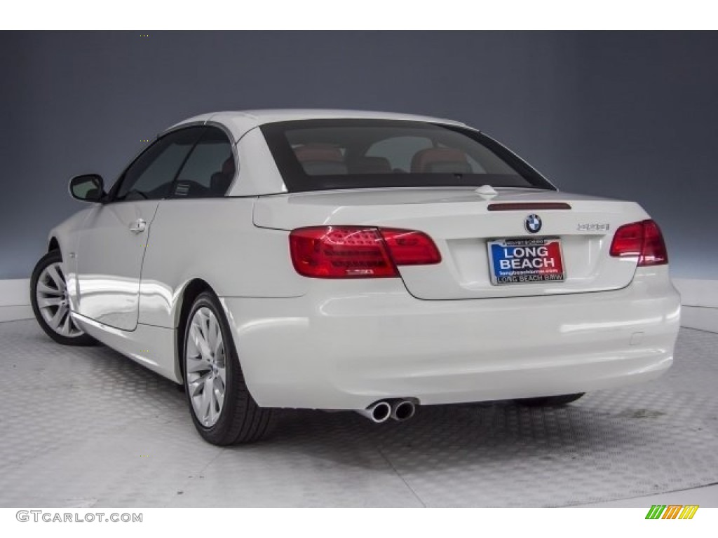 2013 3 Series 328i Convertible - Mineral White Metallic / Coral Red/Black photo #10