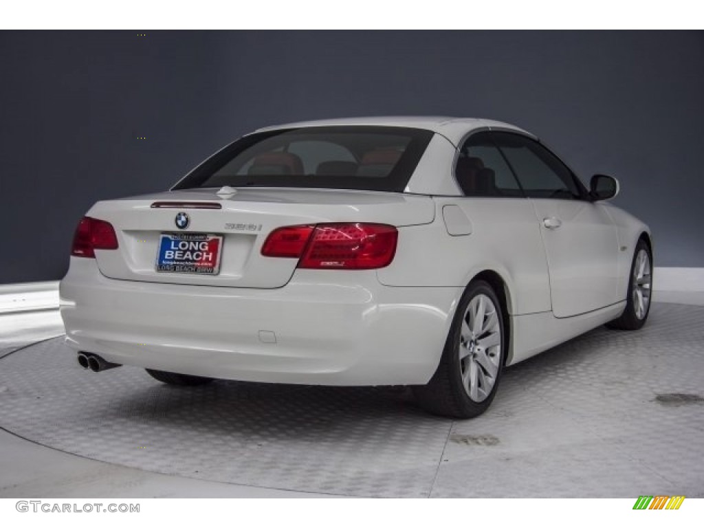 2013 3 Series 328i Convertible - Mineral White Metallic / Coral Red/Black photo #13