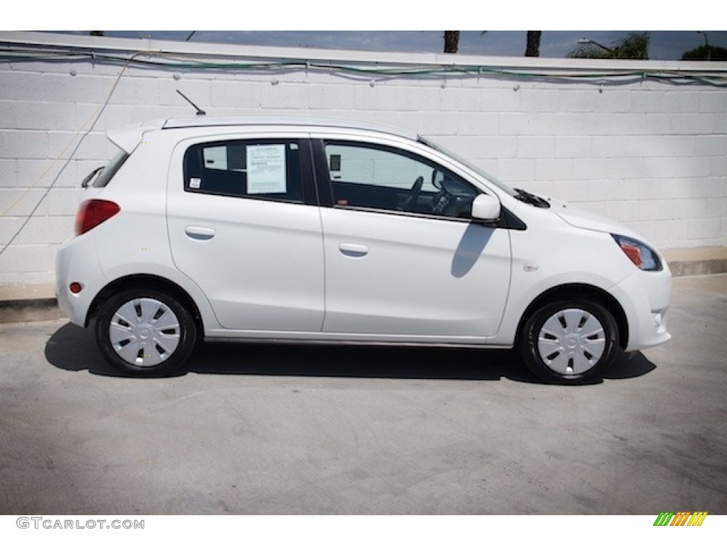 Cloud White 2015 Mitsubishi Mirage DE Exterior Photo #119985280