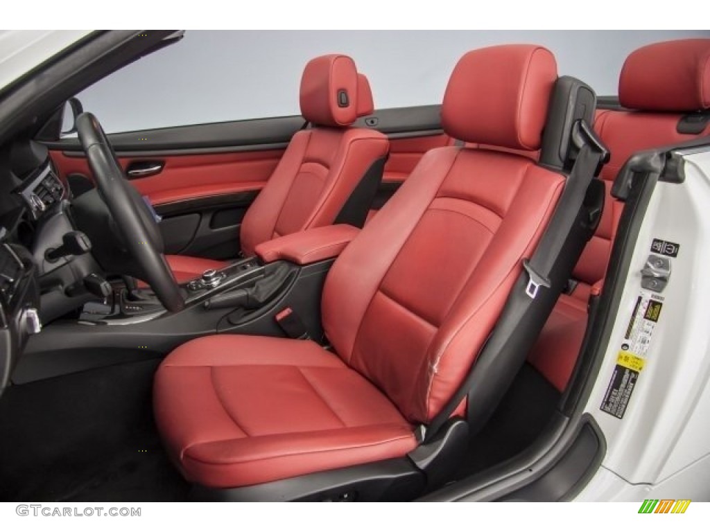 2013 3 Series 328i Convertible - Mineral White Metallic / Coral Red/Black photo #26