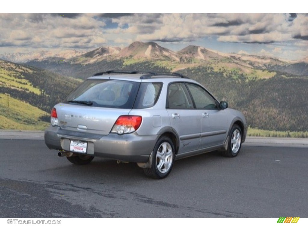2004 Impreza Outback Sport Wagon - Platinum Silver Metallic / Gray photo #3