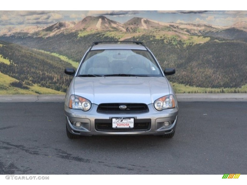 2004 Impreza Outback Sport Wagon - Platinum Silver Metallic / Gray photo #4