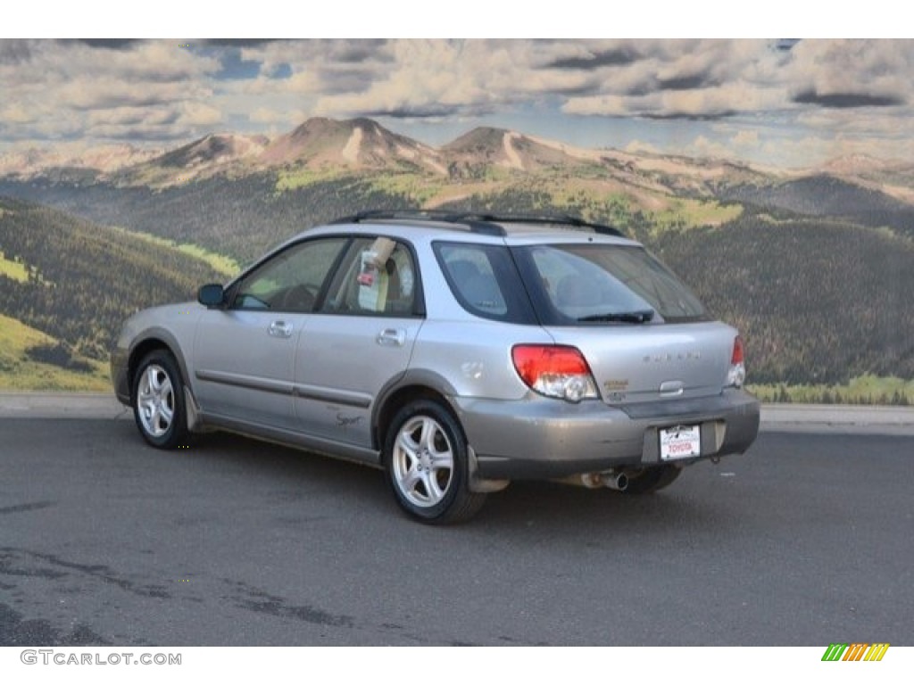 2004 Impreza Outback Sport Wagon - Platinum Silver Metallic / Gray photo #7
