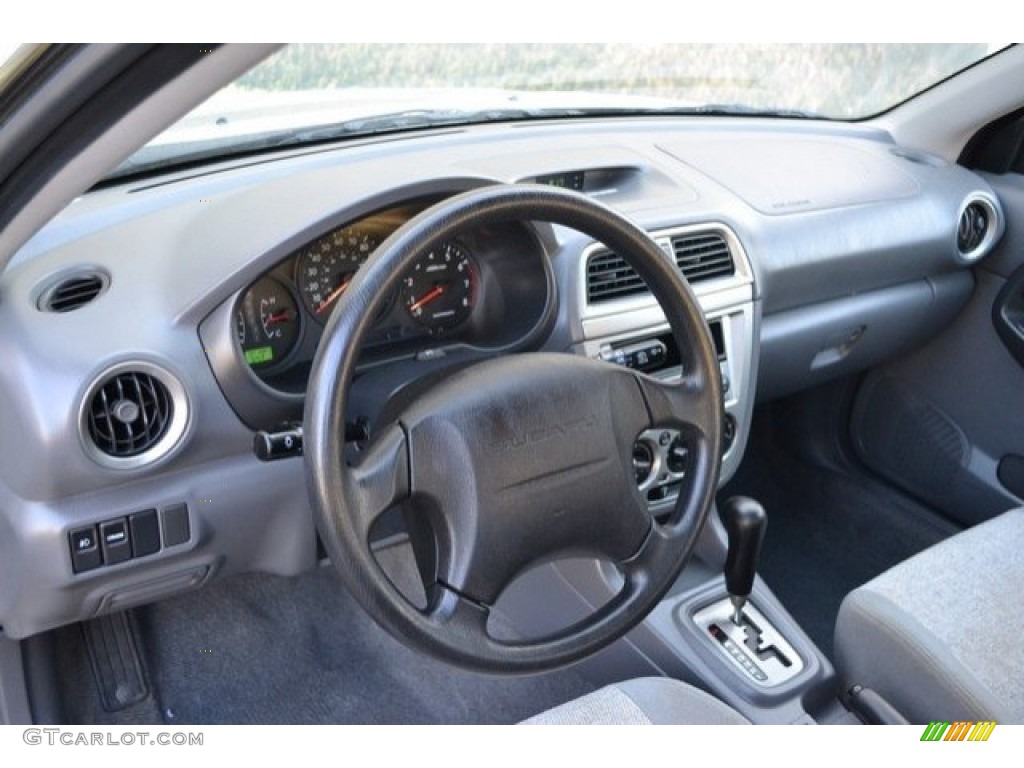 2004 Impreza Outback Sport Wagon - Platinum Silver Metallic / Gray photo #9
