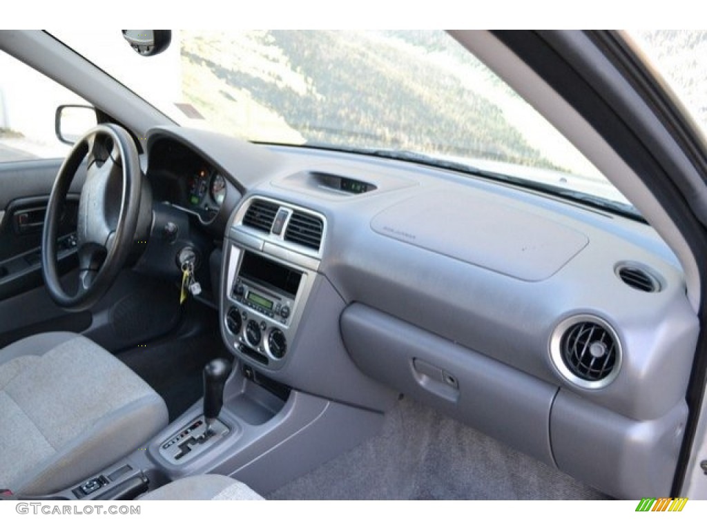 2004 Impreza Outback Sport Wagon - Platinum Silver Metallic / Gray photo #14