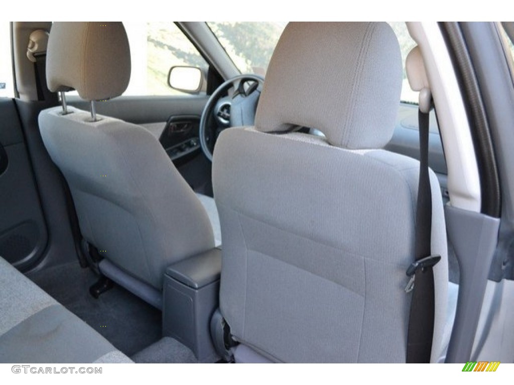2004 Impreza Outback Sport Wagon - Platinum Silver Metallic / Gray photo #18