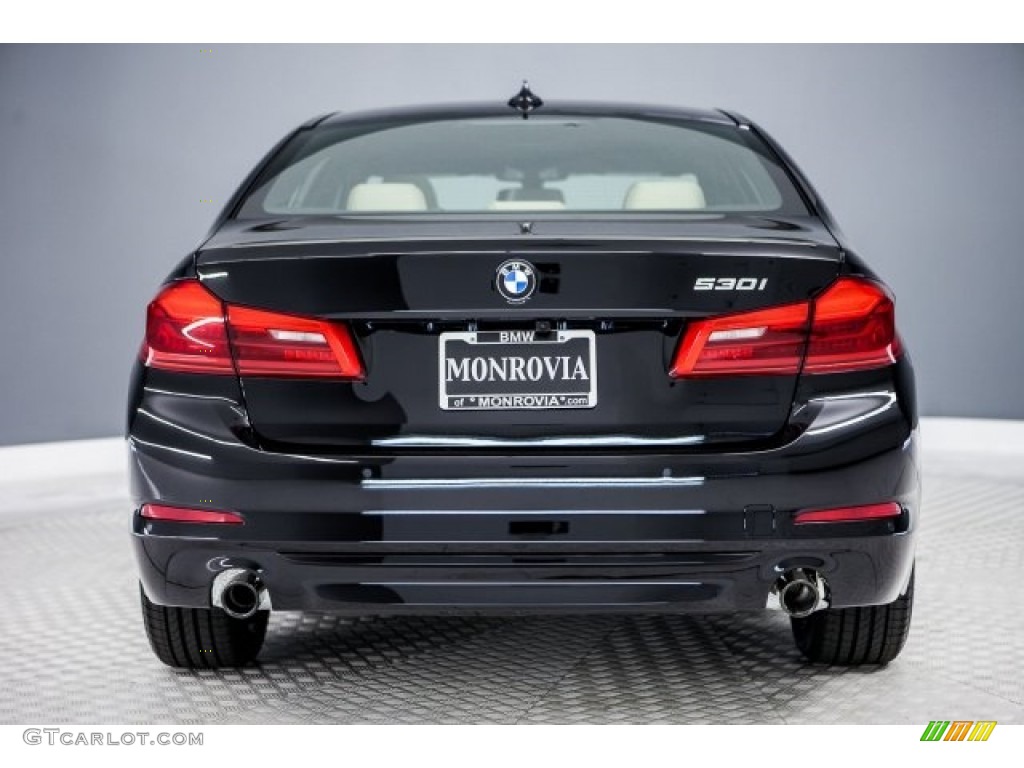 2017 5 Series 530i Sedan - Jet Black / Canberra Beige photo #4
