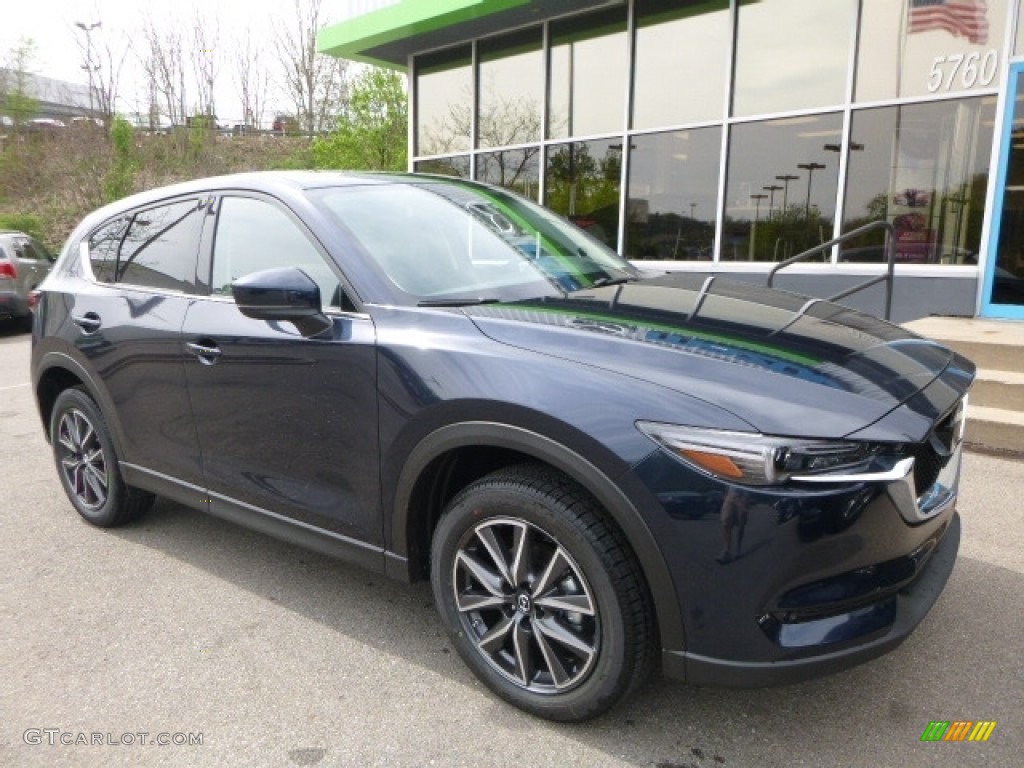 Deep Crystal Blue Mica 2017 Mazda CX-5 Grand Touring AWD Exterior Photo #119989896