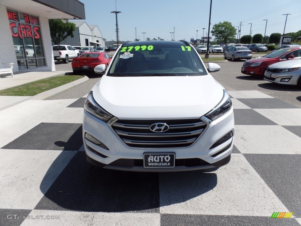 2017 Tucson Limited - Dazzling White / Beige photo #2