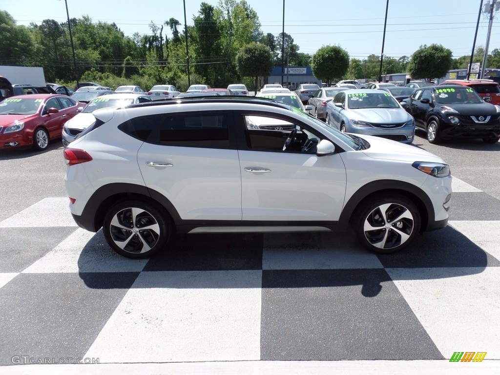 2017 Tucson Limited - Dazzling White / Beige photo #3