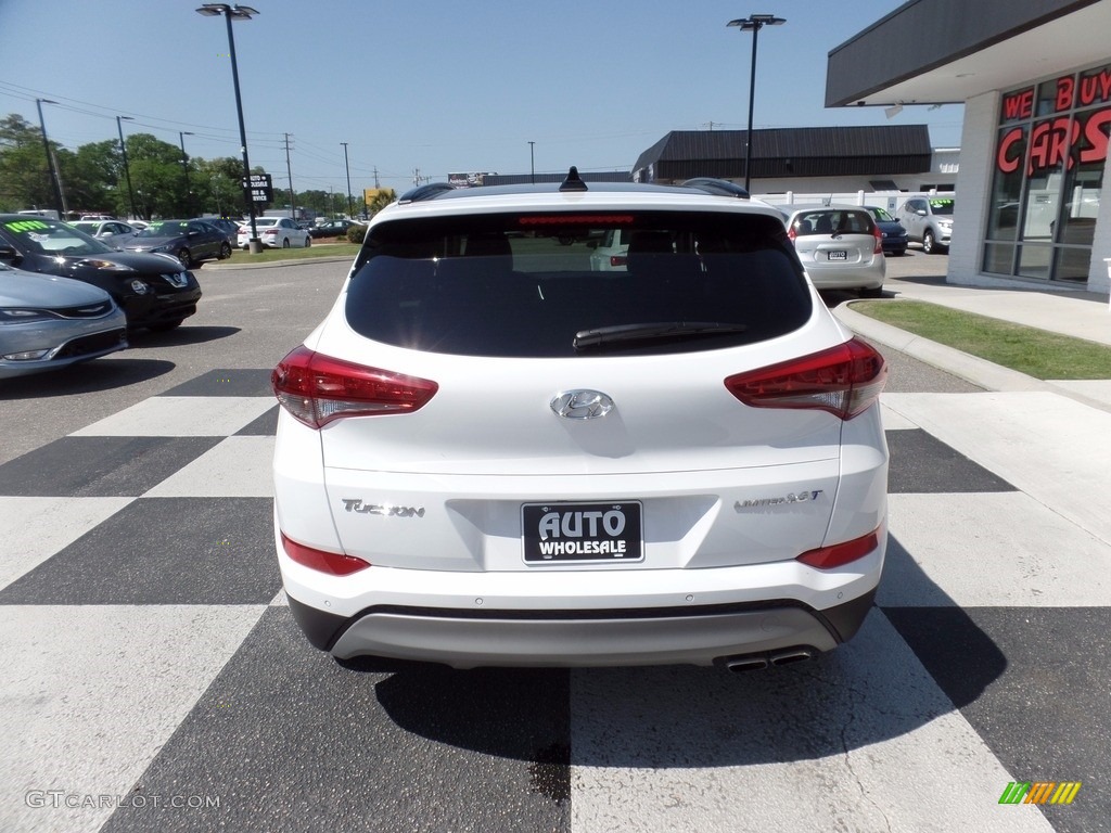 2017 Tucson Limited - Dazzling White / Beige photo #4