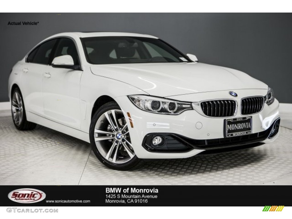 2017 4 Series 430i Gran Coupe - Alpine White / Black photo #1