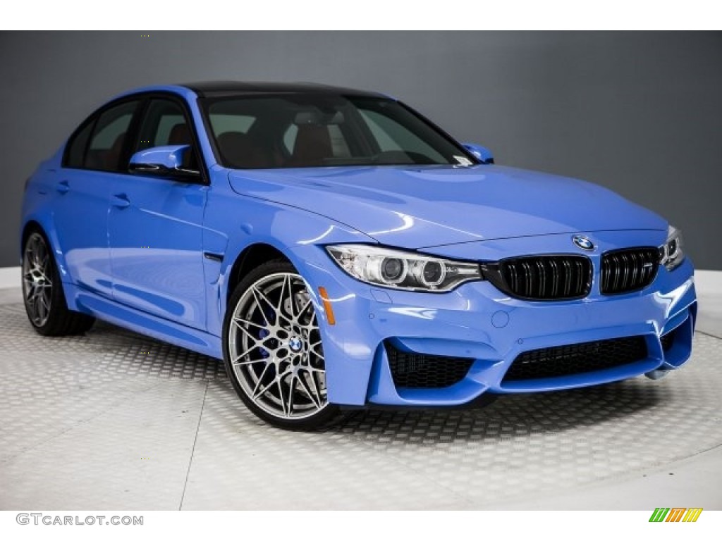 Yas Marina Blue Metallic 2017 BMW M3 Sedan Exterior Photo #119991507