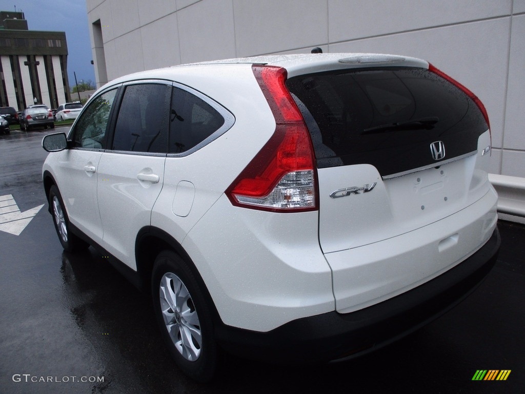 2014 CR-V EX AWD - White Diamond Pearl / Beige photo #4