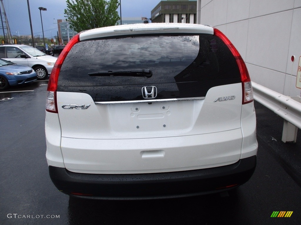2014 CR-V EX AWD - White Diamond Pearl / Beige photo #5