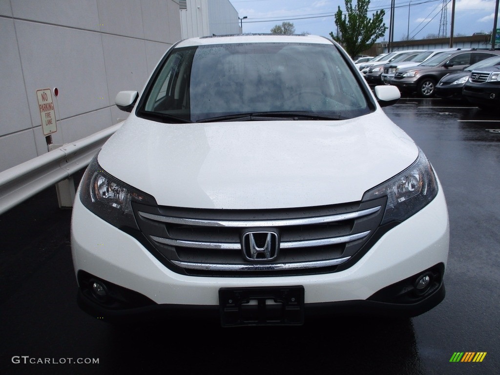 2014 CR-V EX AWD - White Diamond Pearl / Beige photo #8