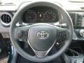 2017 Toyota RAV4 Black Interior Steering Wheel Photo