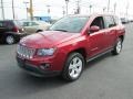 2014 Deep Cherry Red Crystal Pearl Jeep Compass Latitude 4x4  photo #2