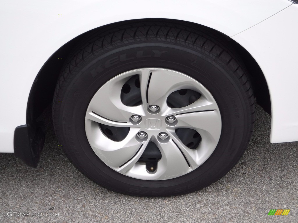 2014 Civic LX Sedan - Taffeta White / Beige photo #3
