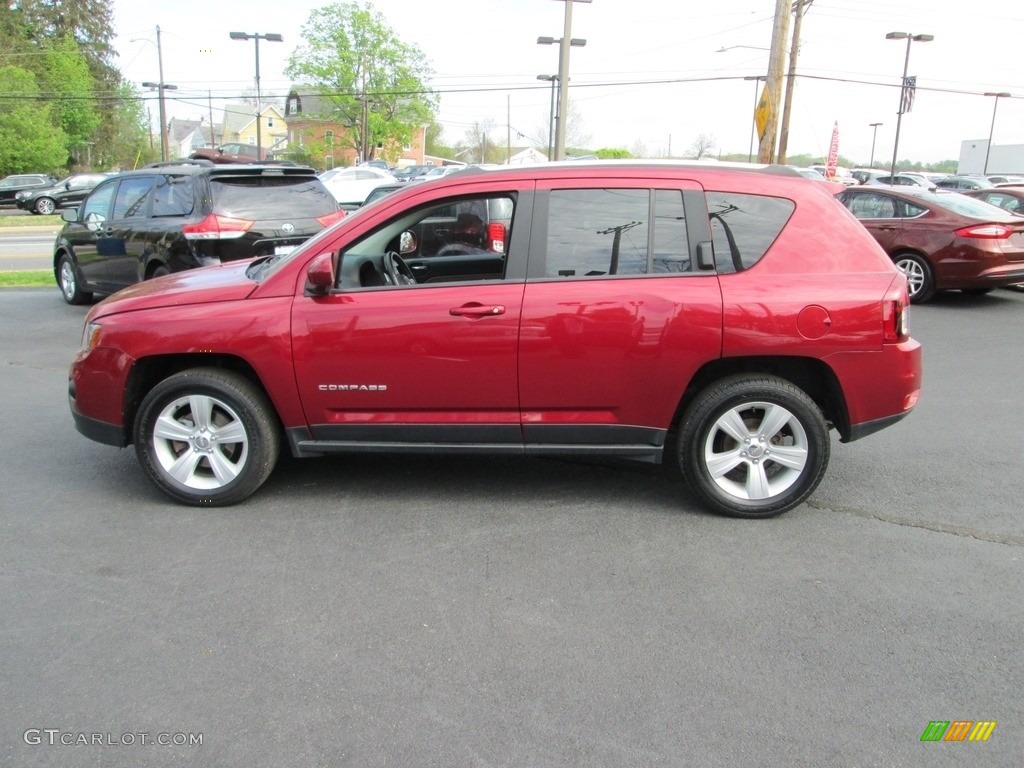 2014 Compass Latitude 4x4 - Deep Cherry Red Crystal Pearl / Dark Slate Gray/Light Pebble photo #9
