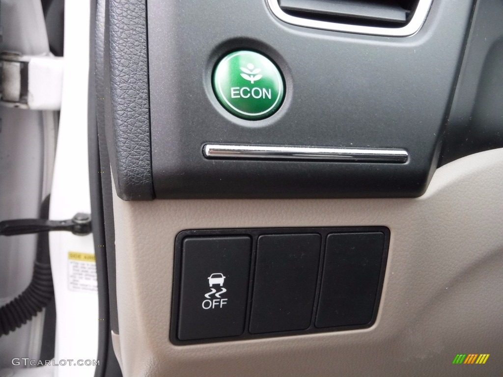 2014 Civic LX Sedan - Taffeta White / Beige photo #14